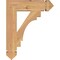 Ekena Millwork Merced Arts & Crafts Smooth Bracket, Western Red Cedar, 3 1/2"W x 16"D x 20"H BKT04X16X20MRC03SWR - alternate 2